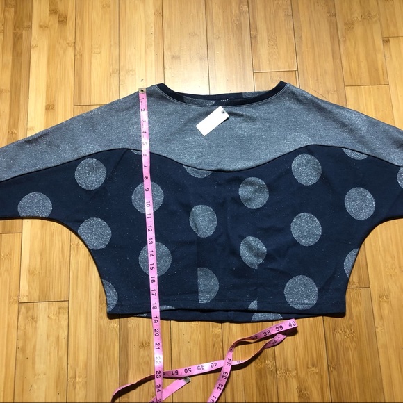 NWT Anthropologie Postmark Polka Dot Crop Top Size XS - Picture 13 of 16